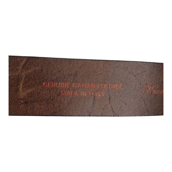 Robert Graham Mens Genuine Italian Leather Belt 36/90 Brown 44" Long 1 1/2" Wide - Picture 6 of 14